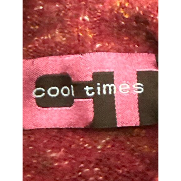 Cool Times Juniors XL Red Knit Turtleneck Sweater Cozy & Stylish - Picture 5 of 8
